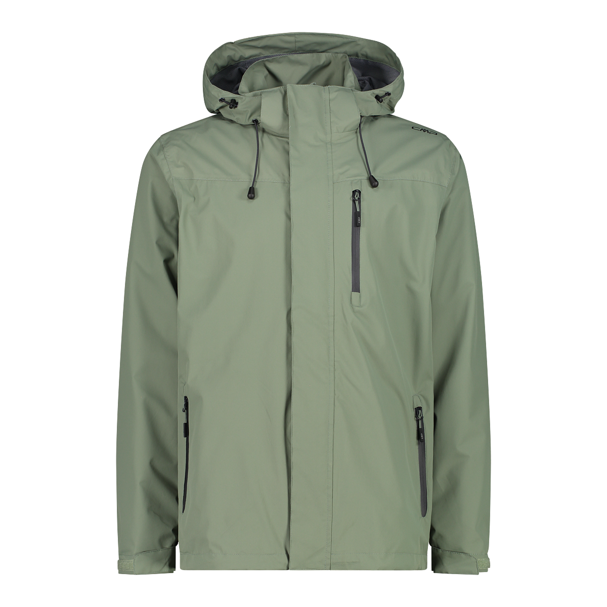 MAN RAIN JACKET ZIP HOOD WITH VENTILATION