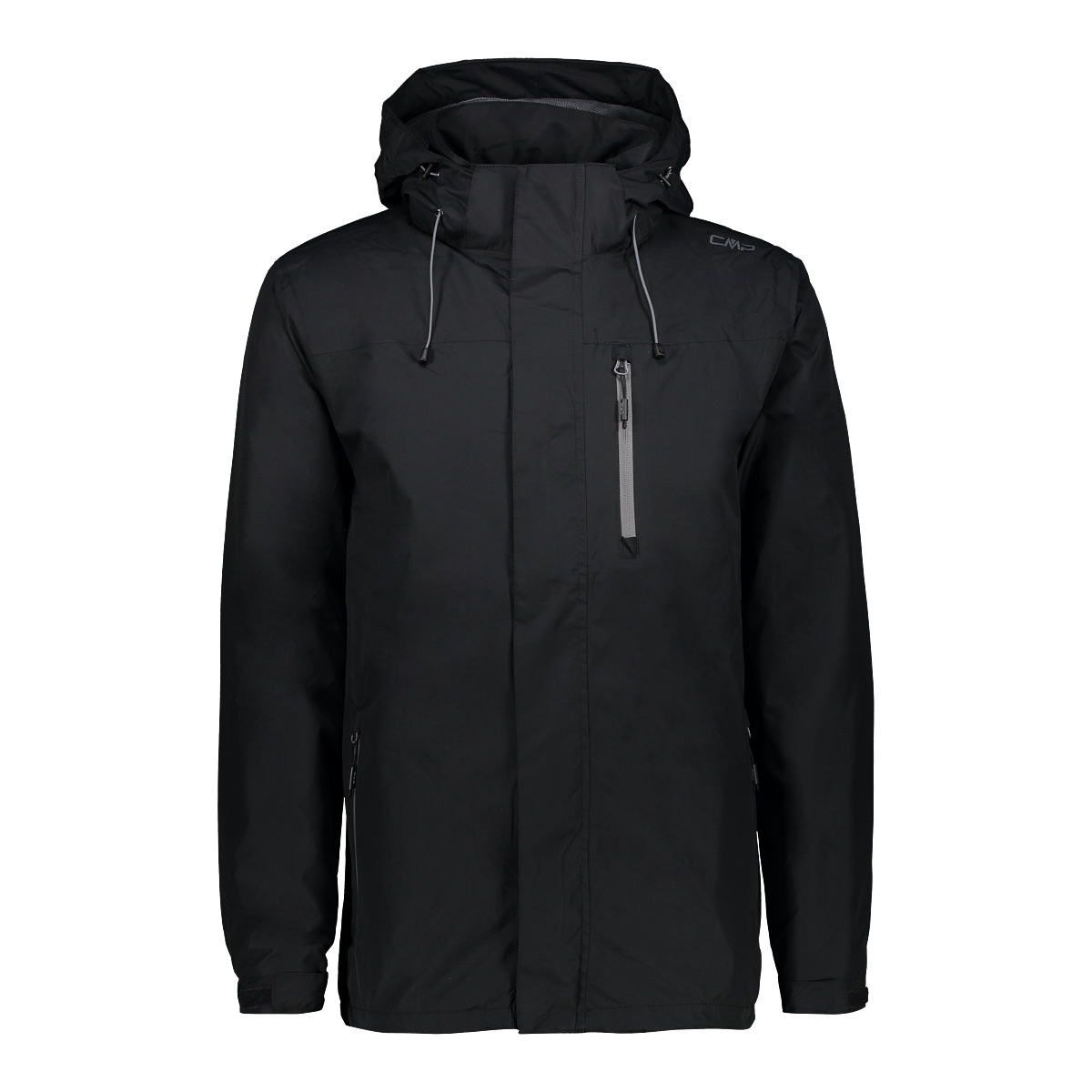 MAN RAIN JACKET ZIP HOOD WITH VENTILATION