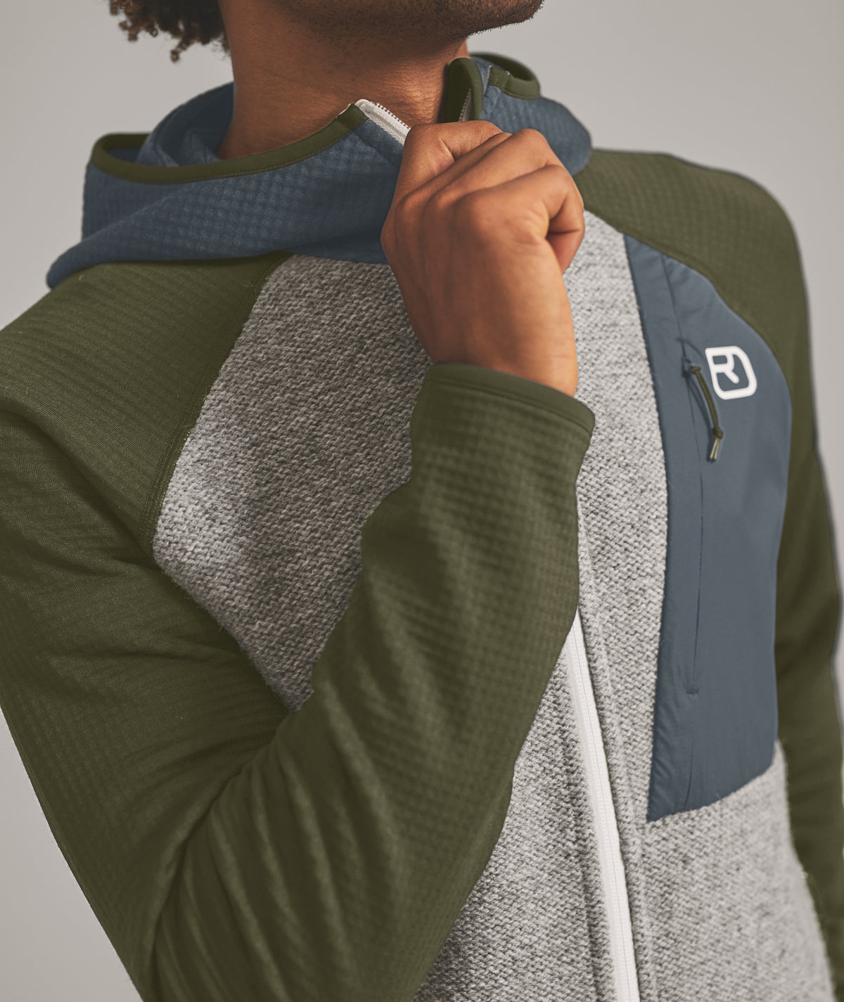 FLEECE GP CLASSIC KNIT HOODY M
