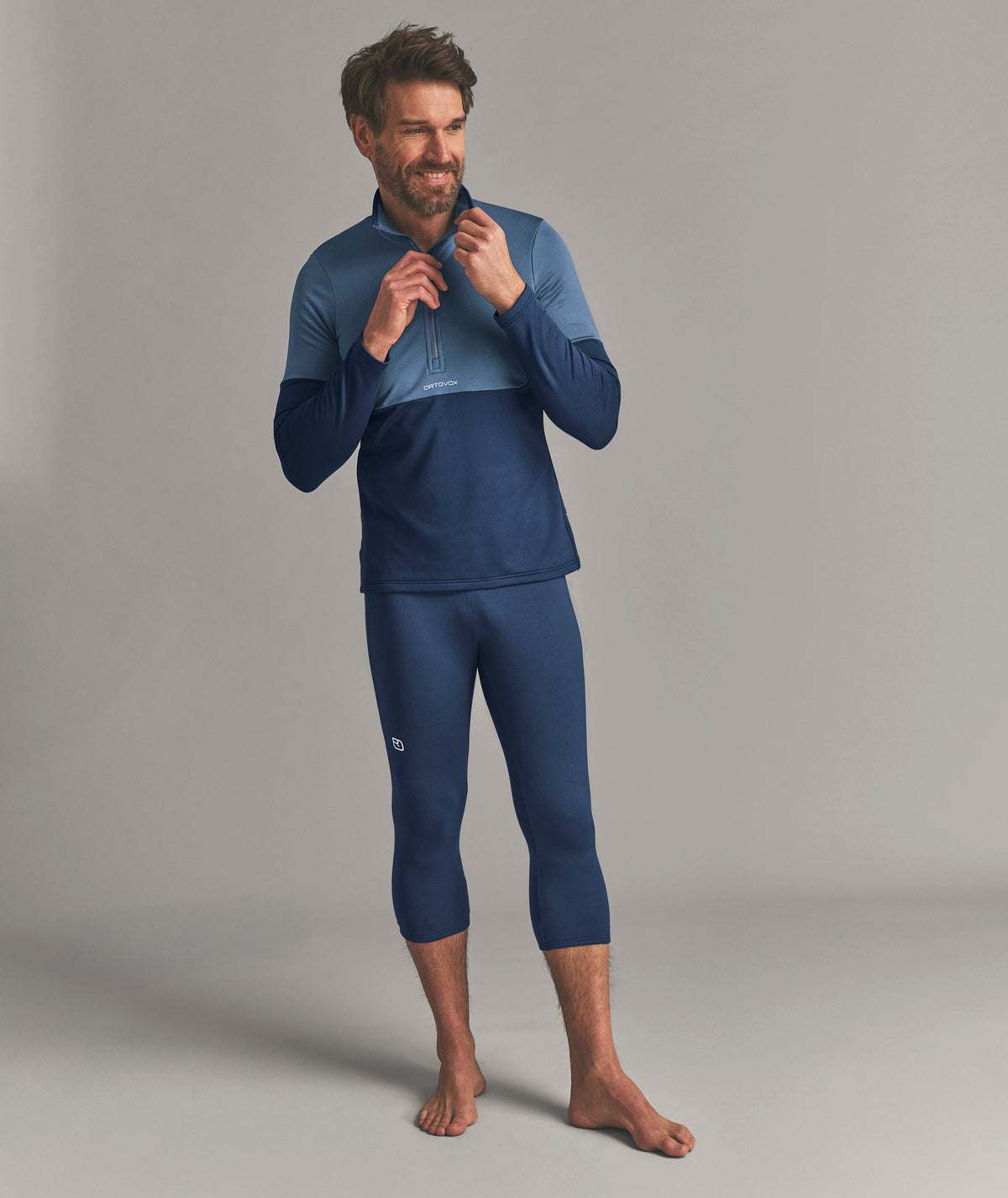 FLEECE LIGHT ZIP NECK M