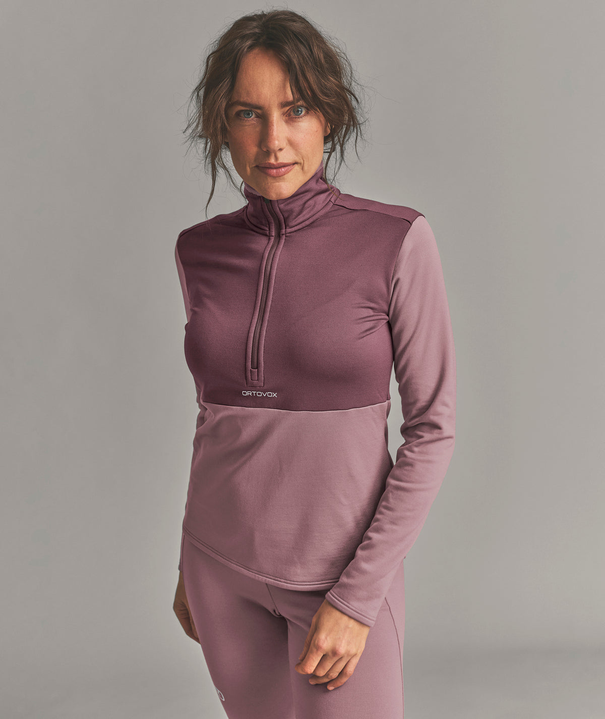 FLEECE LIGHT ZIP NECK W