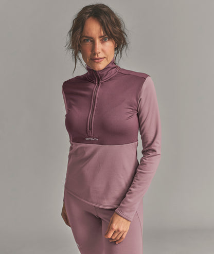 FLEECE LIGHT ZIP NECK W