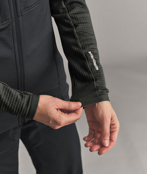 FLEECE GRID HOODY W