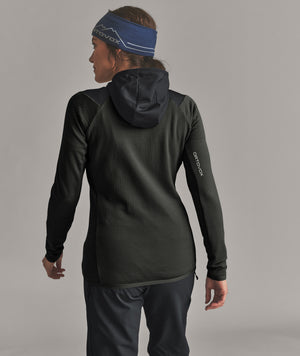 FLEECE GRID HOODY W