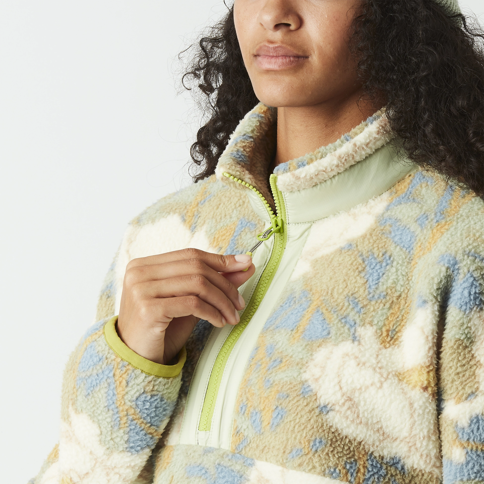 Zelkova 1/4Print Fleece