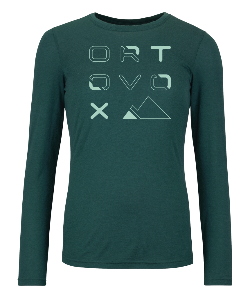 185 MERINO BRAND OUTLINE LONGSLEEVE W