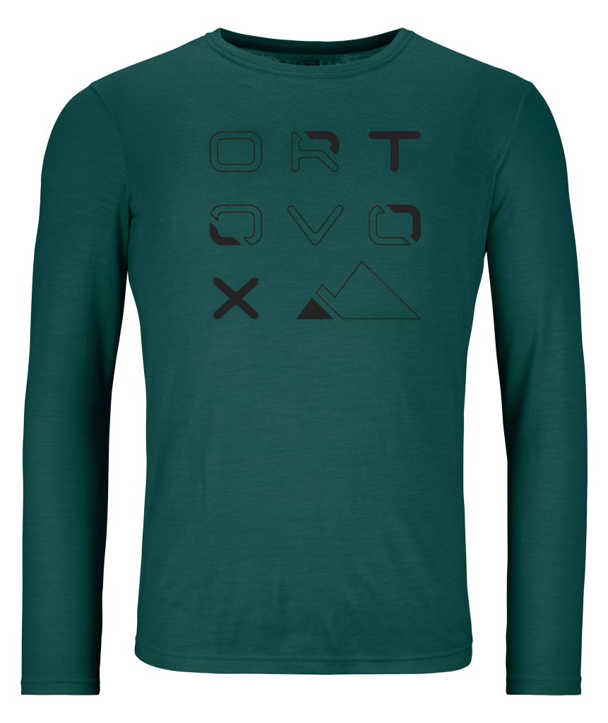 185 MERINO BRAND OUTLINE LONGSLEEVE M