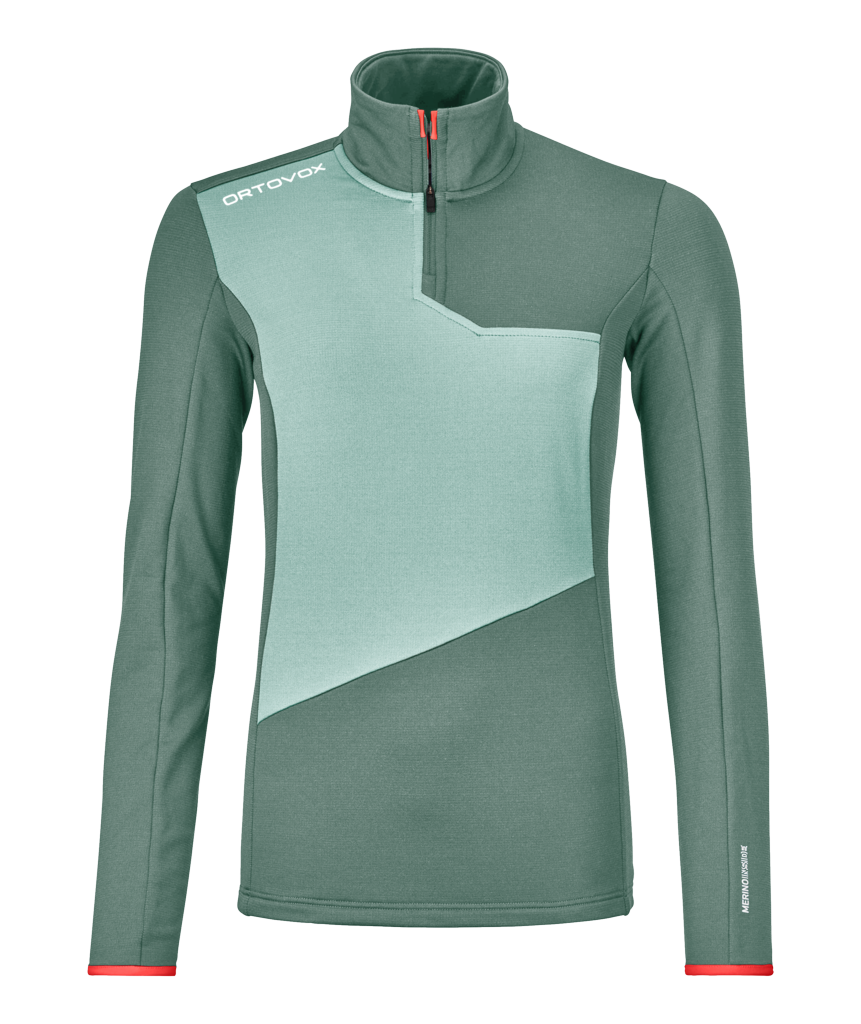FLEECE LIGHT ZIP NECK W