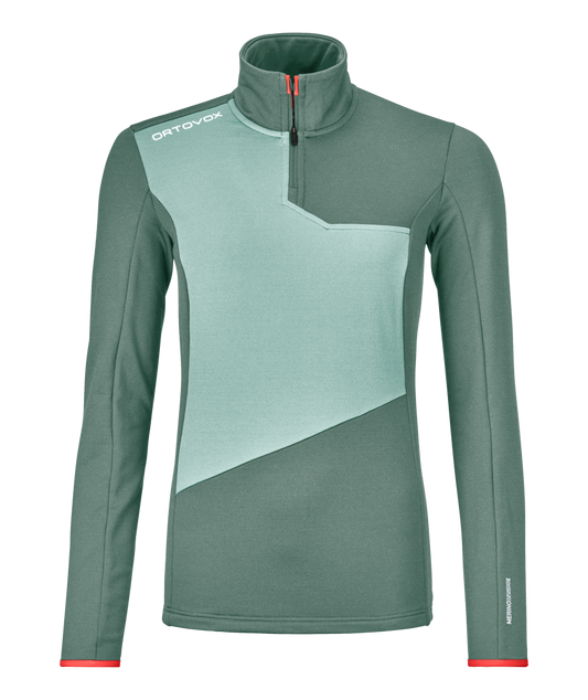 FLEECE LIGHT ZIP NECK W