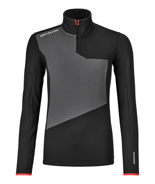 FLEECE LIGHT ZIP NECK W
