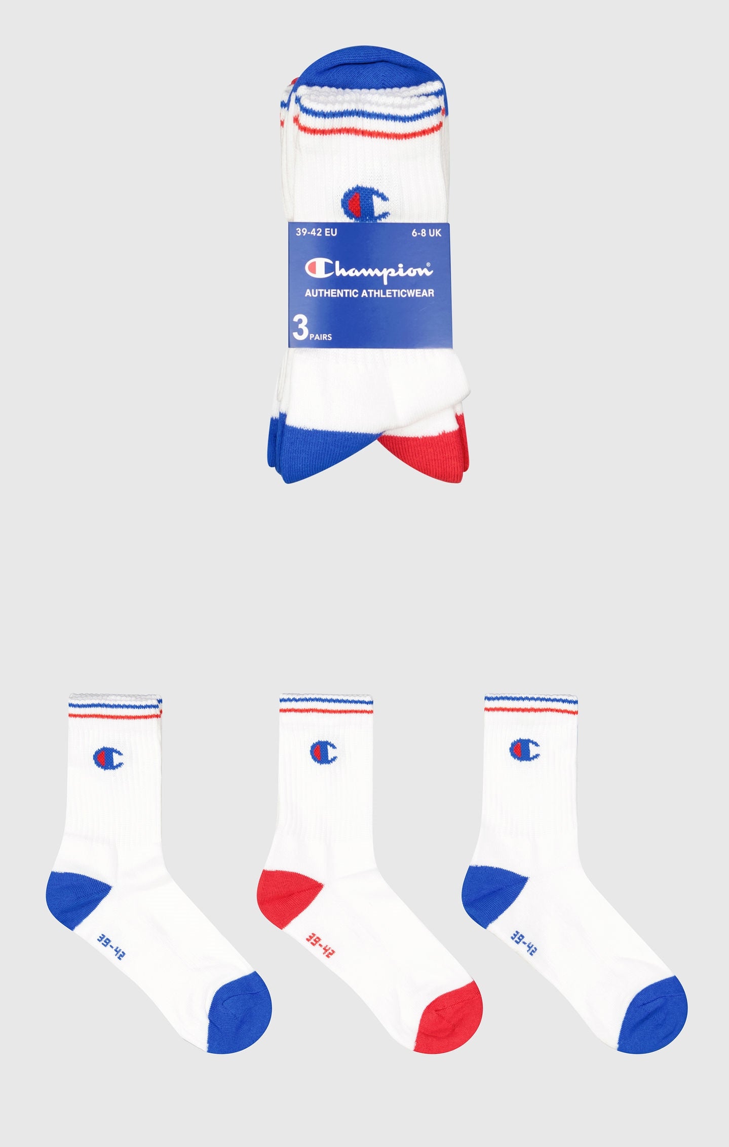 3pk Crew Socks